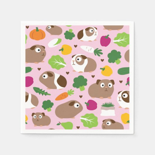 モルモットとやつらのおやつ スタンダードカクテルナプキン (正面)