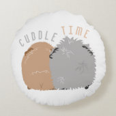 モルモットとハグしよう ラウンドクッション (裏面)