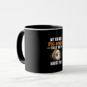 モルモットとペットの飼い主の話 マグカップ (正面左)