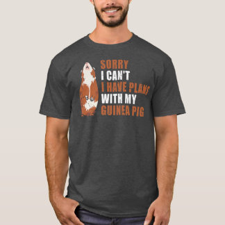 モルモットと予定が合わないでごめんなさい Tシャツ