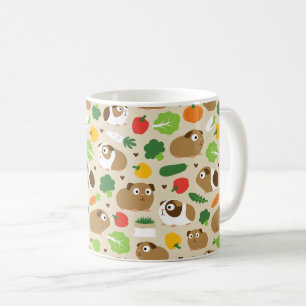 モルモットと彼らのおやつ コーヒーマグカップ