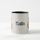 モルモットに名前を追加 マグカップ (中央)