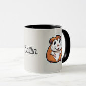 モルモットに名前を追加 マグカップ (正面右)