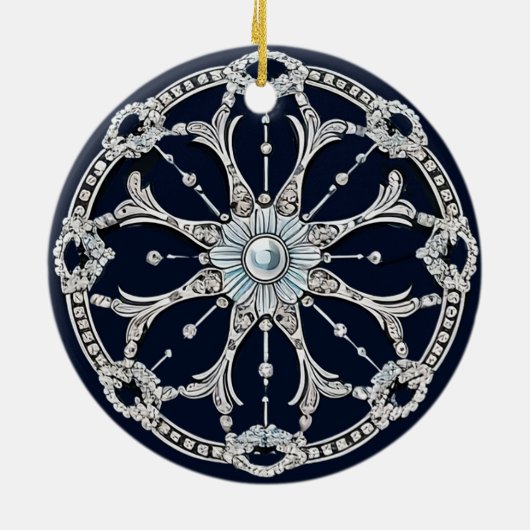 モルモットのクリスマスオーナメントパーソナライズされた名 セラミックオーナメント (裏面)