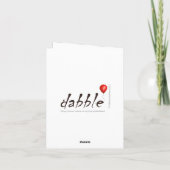 モルモットのクリスマスカード カード (裏面)