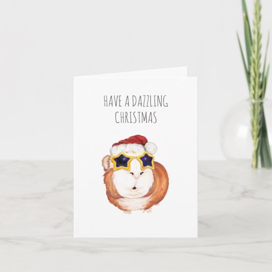 モルモットのクリスマスカード シーズンカード (正面)