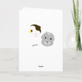 モルモットのクリスマスカード シーズンカード (裏面)