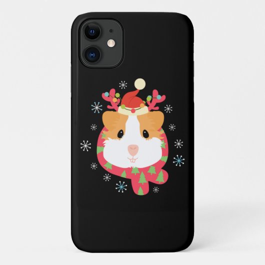 モルモットのクリスマストナカイ Case-Mate iPhoneケース (裏面)
