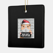 モルモットのクリスマス親愛の大穴|サンタ セラミックオーナメント (左)