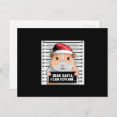 モルモットのクリスマス親愛の大穴|サンタ ポストカード (正面/裏面)