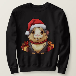 モルモットのクリスマス スウェットシャツ