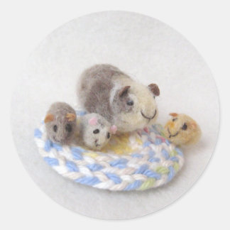 モルモットのシール ラウンドシール