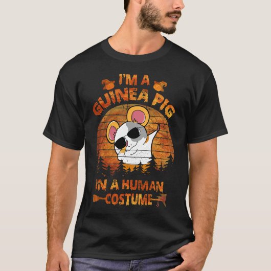モルモットのハロウィンコスチューム(人間用) Tシャツ (正面)