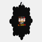 モルモットのハロウィンサンクスギビングクリスマス オーナメントカード (右)