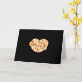 モルモットのハートの愛 | 可愛いモルモット赤ちゃん カード (黄色い花)