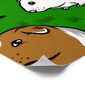 モルモットのパターン ポスター (角)