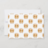 モルモットのパターン。 出欠カード (裏面)