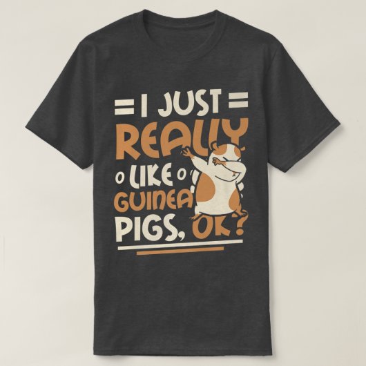 モルモットのプレミアムが大好き Tシャツ (デザイン正面)
