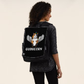 モルモットのユニコーンのかわいいCavyペット バックパック (着用)