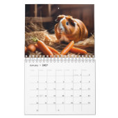 モルモットの写真月間カレンダー カレンダー (1月 2027)