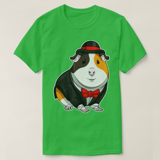 モルモットの新郎 結婚式 Tシャツ (デザイン正面)