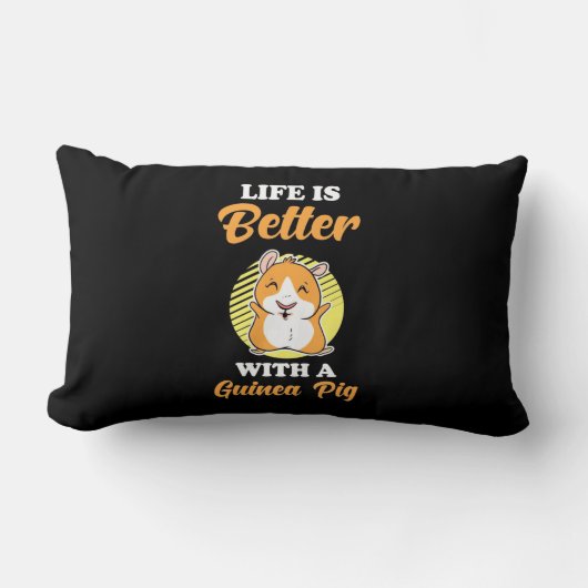 モルモットの方が命あるぞ ランバークッション (正面)