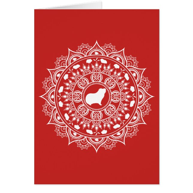 モルモットの曼荼羅の芸術 (正面)