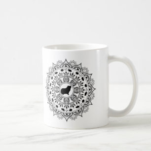 モルモットの曼荼羅の芸術 コーヒーマグカップ