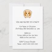 モルモットの漫画 招待状 (裏面)