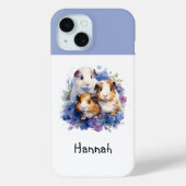 モルモットの絵 水彩 かわいい おしゃれ Case-Mate iPhoneケース (裏面)