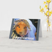 モルモットの花嫁 カード (黄色い花)