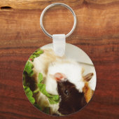 モルモットの花 キーホルダー (正面)