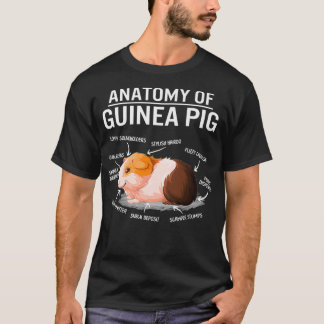 モルモットの解剖学かわいい毛皮のポテトママカビーM Tシャツ