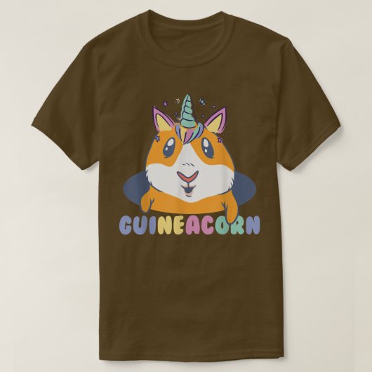 モルモットの飼い主のためのギニコーン Tシャツ (デザイン正面)