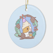 モルモットの『ブブ·ザ·モルモット、コーヒー·ブレイク』 セラミックオーナメント (左)