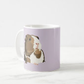 モルモットの「ベティ」のレトロのマグ コーヒーマグカップ (正面左)