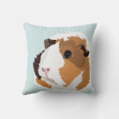 モルモットの「Elsie」のレトロのクッション クッション (裏面)