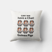 モルモットはおしゃべりおもしろいができる クッション (裏面)
