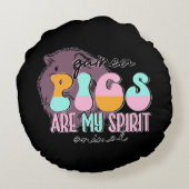 モルモットはおれの霊獣だ ラウンドクッション (裏面)