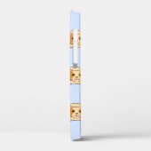 モルモットはパステルブルーにパターン。 Case-Mate iPhoneケース (裏面 / 左)