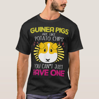モルモットはポテトチップスに似ている Tシャツ