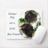 モルモットは女の子の親友のマウスのマットです マウスパッド (マウス)