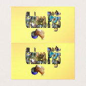 モルモットは言葉だ、カードを畳んだ (内部フラット)