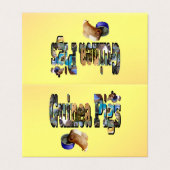 モルモットは言葉だ、カードを畳んだ (外部フラット)