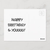 モルモットを歌う ポストカード (裏面)