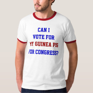 モルモットを議会に擁立しよう 楽しい政治 Tシャツ