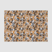 モルモットイラストレーション パターン(の模様が)ある 薄葉紙 (正面)