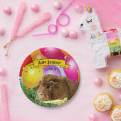 モルモットカラフルバルーンカスタムパーティー ペーパープレート (パーティー)