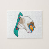 モルモットスノーボードスノーボード ジグソーパズル (横)