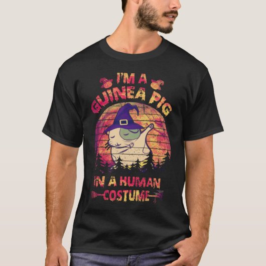 モルモットハロウィンコスチューム 人間用 22 Tシャツ (正面)